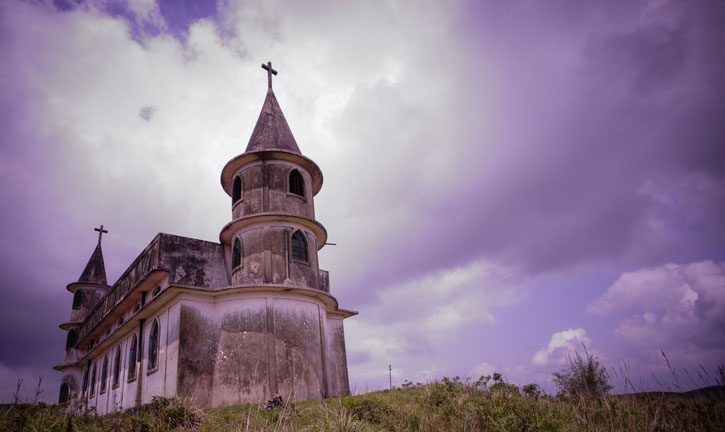 A church on way to Cherrapunji