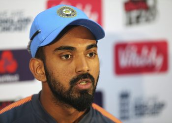 KL Rahul speaks during a press conference at The SSE SWALEC in Cardiff, Thursday