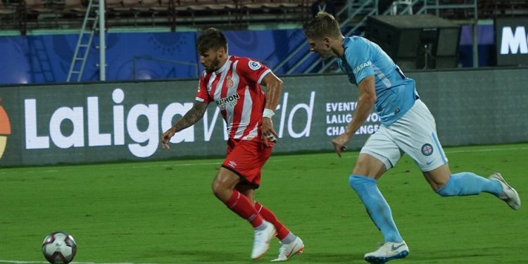 Action during Girona FC versus Melbourne City FC in Kochi, Friday