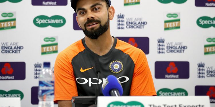 Virat Kohli addresses the media