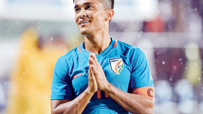 India football captain Sunil Chhetri has been named as the Asian Icon by the AFC on his 34th birthday, Friday