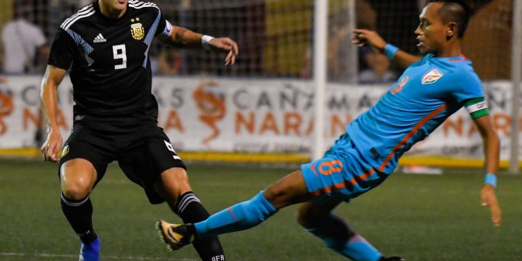 Action during India versus Argentinal in COTIF Cup in Valencia