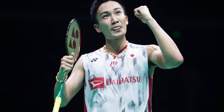 Japan’s Kento Momota outgunned Thai rival Khosit Phetpradab in the final of Japan Open badminton tournament