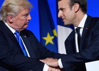 Representative image: US President Donald Trump and French counterpart Emmanuel Macron.