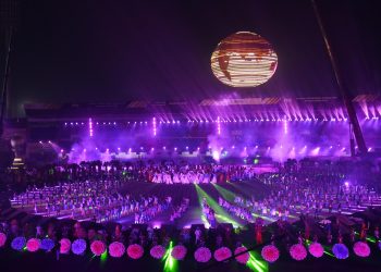 Dancers are performing at inagural session of Mens hockey world cup 2018 in Bhubaneswar on Tuesday.