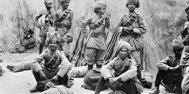 Indian soldiers serving in France were known for their fighting spirit