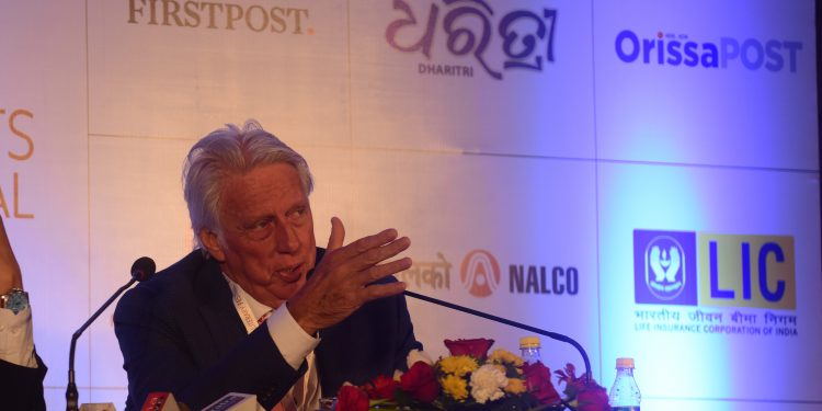 Jeff Thomson shares his expert opinion on fast bowling at ESLF in Bhubaneswar, Friday  