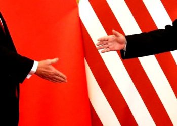 FILE PHOTO - U.S. President Donald Trump and China's President Xi Jinping shake hands after making joint statements at the Great Hall of the People in Beijing, China, November 9, 2017. (REUTERS)