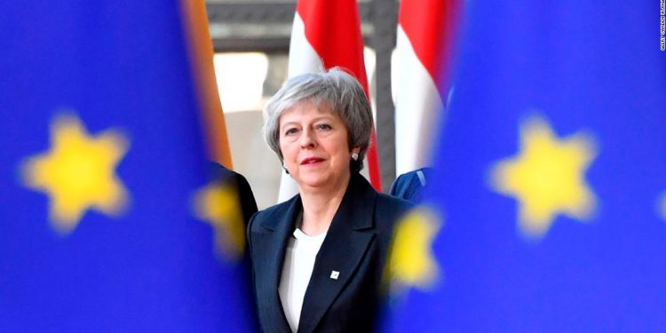 British Prime Minister Theresa May arrives for an EU summit in Brussels, Thursday, Dec. 13, 2018. EU leaders gather for a two-day summit, beginning Thursday, which will center on the Brexit negotiations. (AP)