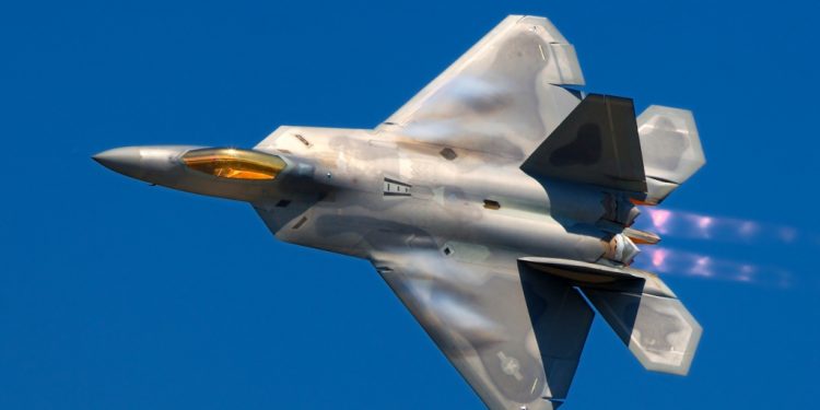 The Lockheed Martin F-22 Raptor is a fifth-generation, single-seat, twin-engine, all-weather stealth tactical fighter aircraft developed for the United States Air Force (USAF).