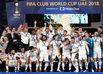 Real Madrid celebrate their third successive Club World Cup