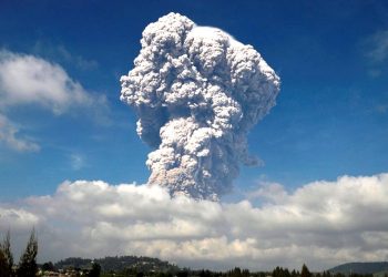 Mount Soputan erupted twice -- first at 7.43 a.m. and the second at 8.57 a.m.