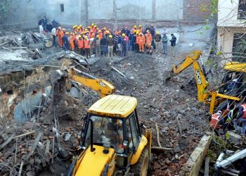 "Six bodies have been retrieved from the accident site so far. The rescue teams are still on job." (PTI)