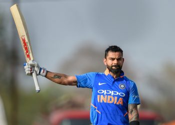 Virat Kohli celebrates century against Australia during the 2nd ODI, Tuesday