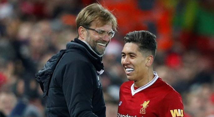 Firmino went off injured in the draw with Manchester United last Sunday.