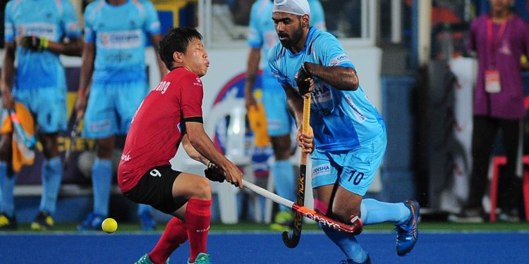 Simranjeet Singh was the lone field goal scorer for India in the final against Korea in Ipoh, Malaysia, Saturday    