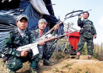 Two members of proscribed militant outfit Kangleipak Communist Party (KCP) were arrested by a team of Manipur police commandoes and Gurkha Rifles.