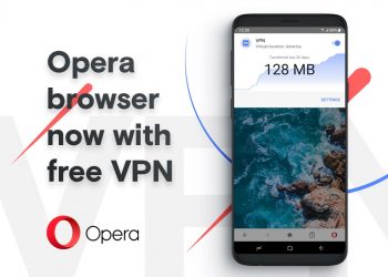 New Opera mobile browser with built-in VPN in India