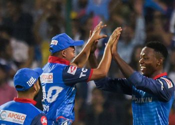 Rabada helped the Capitals defend the lowest total (10) in a Super Over in IPL history after the scores were tied at 185 in the allotted 20 overs each.