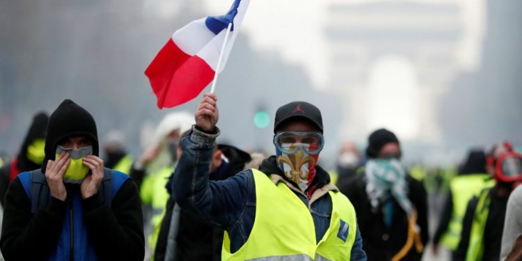 The protests began in rural France In November over fuel tax increases and quickly ballooned into a full-scale anti-government rebellion. (Image: Reuters)