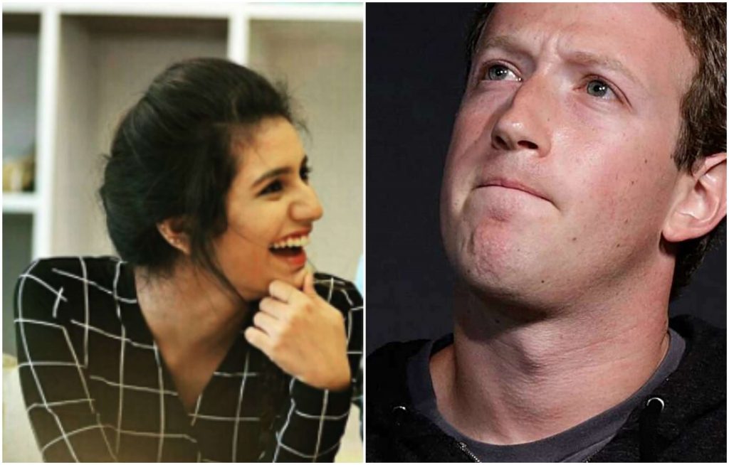 Priya Prakash Varrier tops FB CEO Mark Zuckerberg