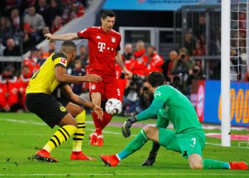 Bayern lead Dortmund by one point with six rounds remaining. (Image: Reuters)