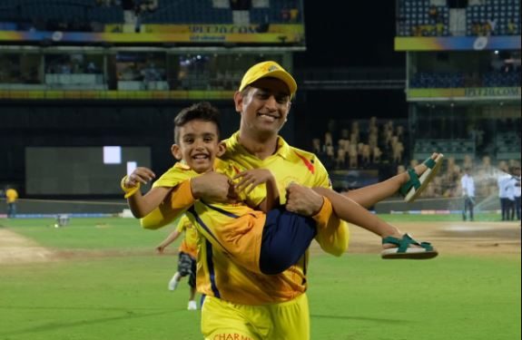 Dhoni was in a playful mood after his team Chennai Super Kings' convincing win over Kings XI Punjab in the Indian Premier League (IPL) Saturday evening. (Image: CSK/Twitter)