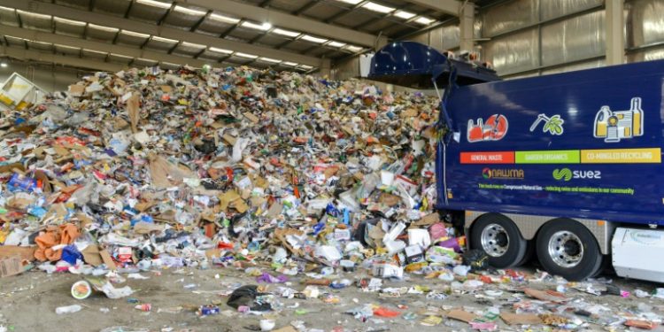 In Australia, Europe and the US, many of those collecting plastic and other recyclables were left scrambling to find new places to send it after China stopped importing plastic waste for recycling (AFP/Brenton EDWARDS photo)