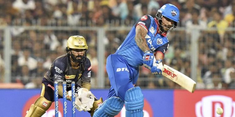 Dhawan smashed an unbeaten 97 from 63 balls to script Delhi Capitals seven-wicket win over Kolkata Knight Riders. (Image: PTI)