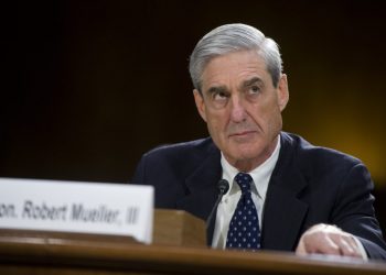 UNITED STATES - JUNE 19: FBI Director Robert Mueller testifies before a Senate Judiciary Committee hearing in Dirksen Building on oversight of the FBI. (Photo By Tom Williams/CQ Roll Call)