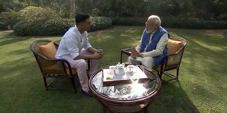 The Congress's jibe at Modi came after channels aired the Prime Minister's interview with the Bollywood star, who described it as a ‘candid and completely non political’ chat.