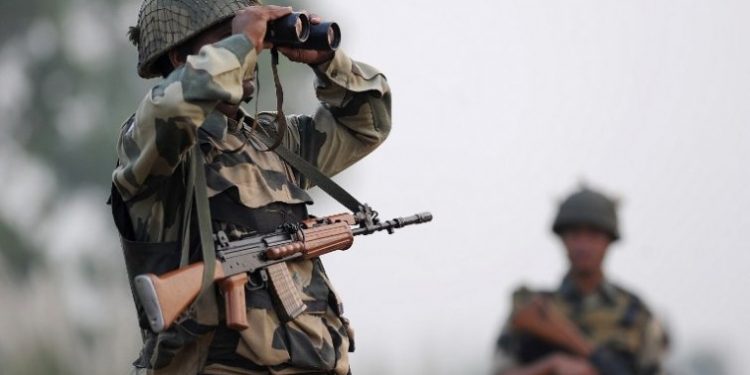 Indian Soldiers standing guard at the border (AFP)