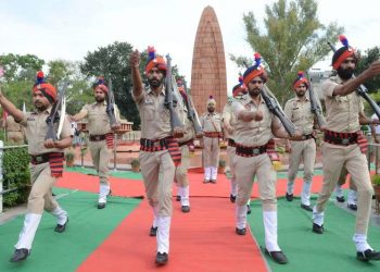 The massacre took place in Jallianwala Bagh in Amritsar on Baisakhi in April 1919 when the British Indian Army troops, under the command of Colonel Reginald Dyer, fired machine guns at a crowd of people holding a pro-independence demonstration. (AFP)