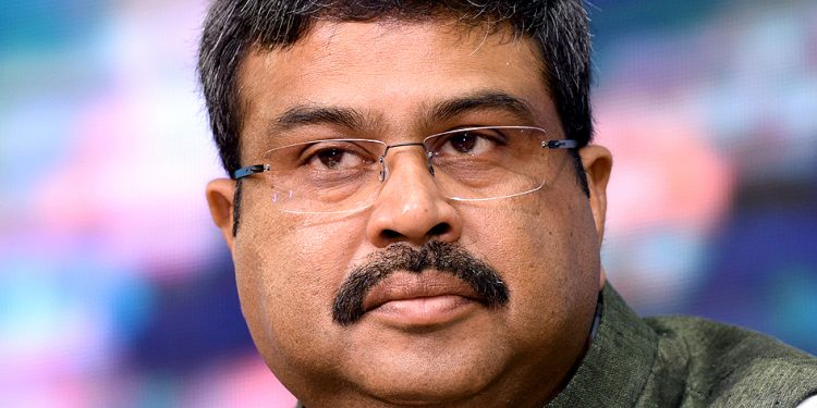 Skill Development Minister Dharmendra Pradhan at the inauguration of India Mobile Congress 2017 in New Delhi on September 27, 2017. --Amrendra Jha