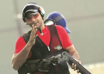 Kynan (pictured) and Prithviraj shared the lead with only two other shooters from Great Britain and Kazakhstan.