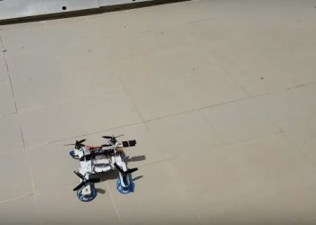 The hybrid FSTAR (flying sprawl-tuned autonomous robot), created by researchers at the Ben-Gurion University of the Negev (BGU) in Israel, can fly over obstacles or run underneath them.