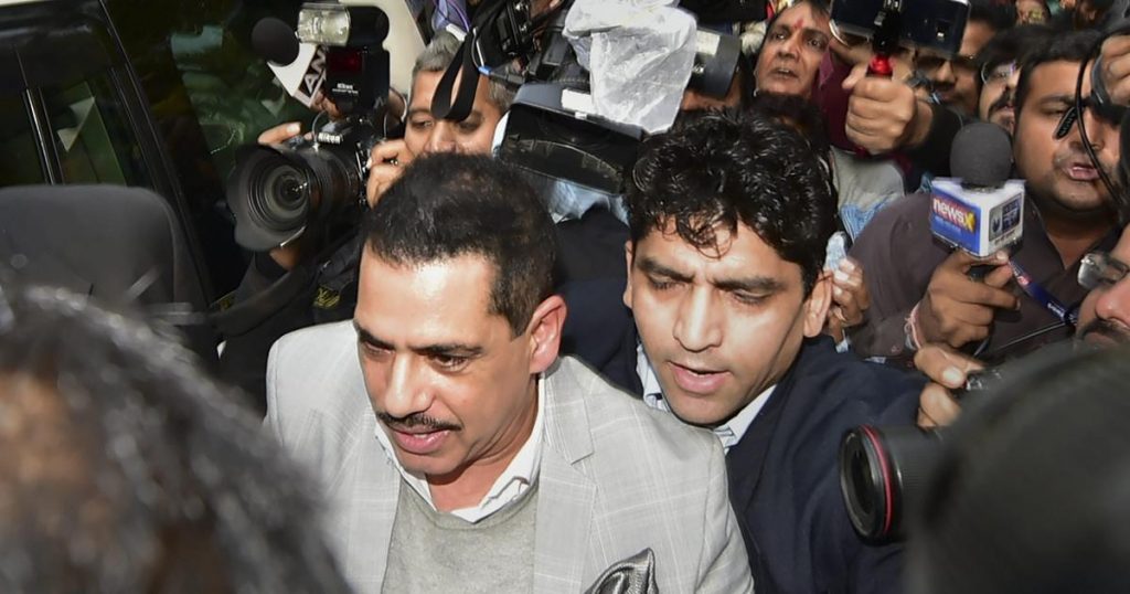 Vadra appears before ED in money laundering case