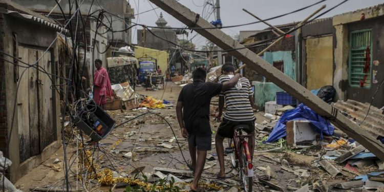 FIle photo of houses ravaged by cyclonic storm Fani in Puri