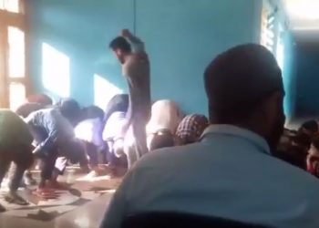 The video shows the teacher assaulting the students for being late by 10 minutes for the class at a hostel for tribal Gujjar and nomadic Bakarwal children in Doda district.