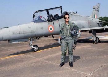 She achieved the feat at the Kalaikunda Air Force Station in West Bengal Thursday.