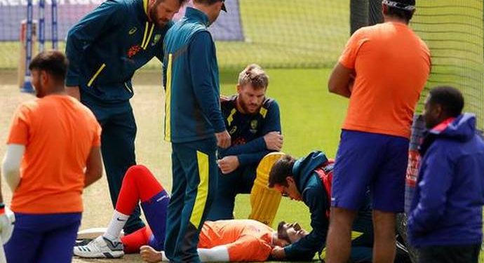 It was during the end of second hour when Jai Kishan, a British fast bowler of Indian origin was hit on the head trying to stop a David Warner shot.