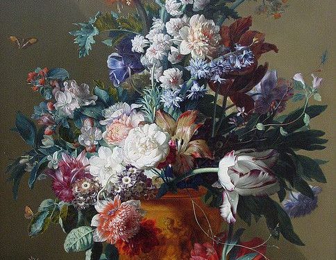 Vase of Flowers,1722 by Jan van Huysum