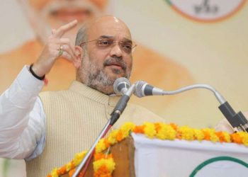 Amit Shah paid tributes to BJP founder Shyama Prasad Mookerjee Sunday