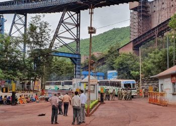 Villagers's stir in front of Tata Steel facility