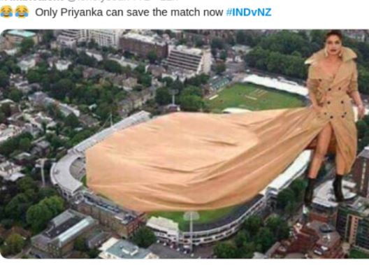 See funny Memes flodded after IndvsNz Match cancelled