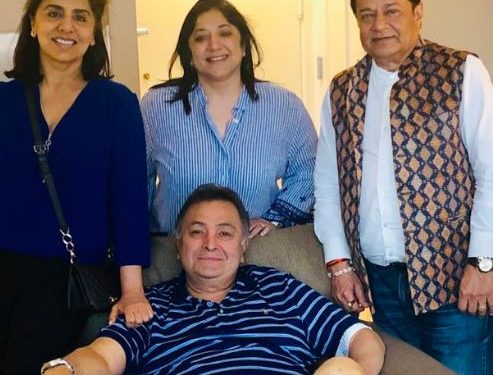 Anup Jalota visits Rishi Kapoor in New York