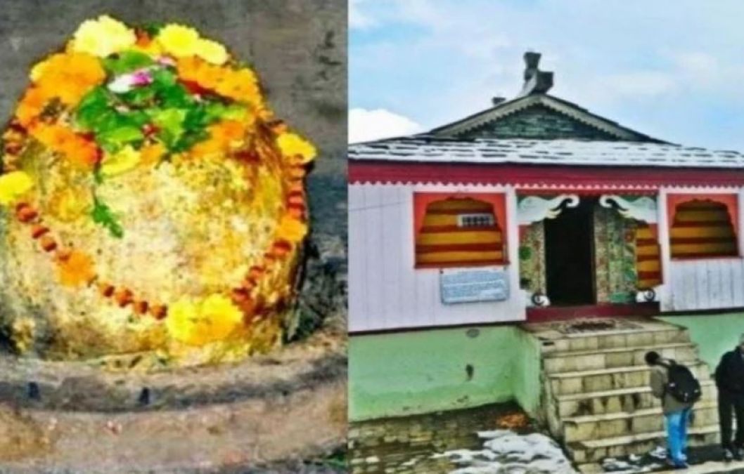 Lightning strikes this temple every 12 years and breaks Shivling