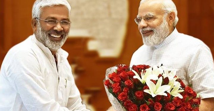 Swatantra Dev Singh with PM Narendra Modi