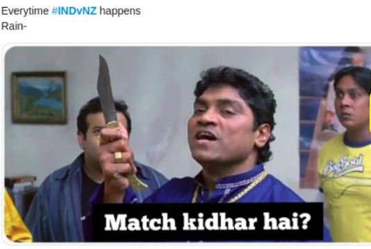 See funny Memes flodded after IndvsNz Match cancelled