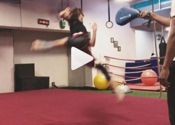 Disha Patani practicing tornado kick will motivate you; Watch video  